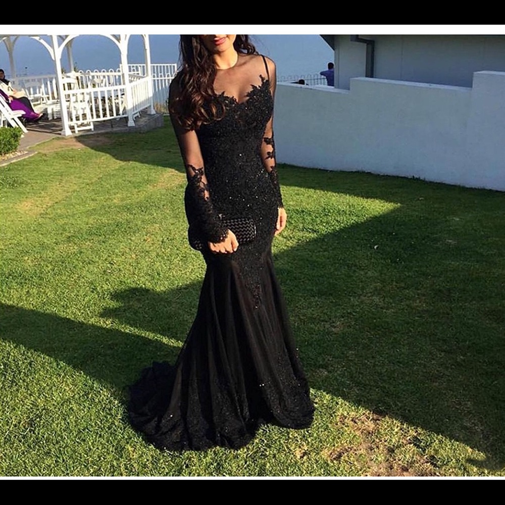 Mermaid Evening Gown Long Sleeves